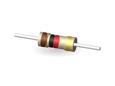 Axial resistor package drawing